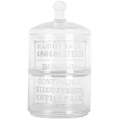 Clayre & Eef Vorratsglas Ø 17x30 cm Transparant Glas
