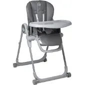 Babygo Hochstuhl "Divan, grau", Baby, Gr. B/H/T: 58cm x 107cm x 58cm, grau (grau, grau, grau), Aluminium, Kunststoff, Stühle Hochstuhl, platzsparend zusammenklappbar