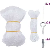 vidaXL Katzennetz Transparent 8x3 m Nylon