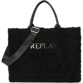 Replay Schultertasche Shopper Shoulder Bag Black schwarz