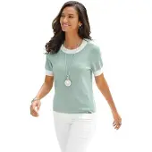 Casual Looks Twinset in kalkmint | Gr.: 36