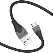 Energizer , USB-A auf Micro-USB Kabel 1.2m Smartphone Tablet Schnellladen Flexibel, Schwarz
