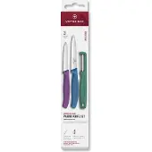 Victorinox Swiss Classic Gemüsemesser Set mit Sparschäler, 3-tlg., Farbig