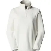 The North Face Womens Glacier Fleece 1/4 Zip Jacket white dune (QLI) XS