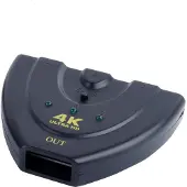 Dolphix HDMI Switch 3-Port mit Kabel, 4K Ultra HD