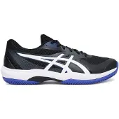 Asics Tennisschuh "GAME FF CLAY", Herren, Gr. 48, schwarz-weiß (schwarz, weiß), Synthetik, Schuhe Tennisschuh, Sandplatzschuhe für Ascheplätze