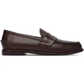 Ralph Lauren für Herren. 803978015001 Alston Penny Loafers aus braunem brüniertem Leder (45), Wohnung, Keine, Lässig, Klassisch
