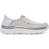 SKECHERS Herren Remaxed-Fenick Mokassin, Graues gewaschenes Segeltuch, 41 EU