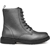 Geox Junior J Eclair Girl Biker/Amphibians Boots Gun 34_Eu
