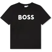 BOSS Kids-T-Shirt aus Baumwoll-Jersey mit Kontrast-Logo Grösse 126
