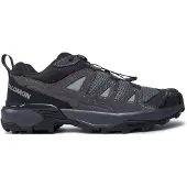 Salomon Wanderschuh "X ULTRA 360 LTR", Herren, Gr. 48, atmungsaktiv, grau (sharkskin, asphalt, caramel cafe), Leder, Textil, Schuhe Wanderschuh, aus Leder