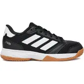 Adidas Hallenschuh PERFORMANCE "LIGRA 8 INDOOR KIDS", Jungen, Gr. 36, schwarz-weiß (core schwarz, ftwr weiß, core schwarz), Synthetik, Textil, Schuhe Hallenschuh