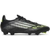 Adidas F50 LEAGUE FG/MG Unisex Fußballschuhe, Schwarz Grün, Gr. 46 2/3