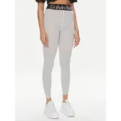 Calvin Klein Leggings , Damen, Gr. S, N-Gr, grau (light grau melange), Obermaterial: 60% Baumwolle, 35% Polyamid, 5% Elasthan, lang, Hosen Leggings, breiter Logobund, weich, elastisch, Cotton-Mix