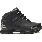 Timberland Schnürboots "EURO SPRINT - MID LACE BOOT", Herren, Gr. 44, schwarz (schwarz, full, grain), Leder, Schuhe Schnürboots, Winterstiefel, Schnürstiefel, Winterschuhe