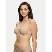 Triumph Bügel-BH "Amourette W01", Damen, Gr. 85, Cup D, beige (natur), Microtouch, Obermaterial: 68% Polyamid, 32% Elasthan, unifarben, BHs Bügel-BH, verkleinert die Brust optisch um eine Cup-Größe