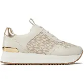 Michael Kors für Damen. 43R4RNFSAB Raina beige Pantoffel (41), 1 bis 3 cm, Schnürsenkel, Lässig