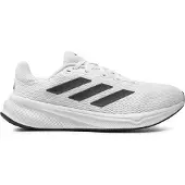 Adidas Laufschuh PERFORMANCE "RESPONSE", Herren, Gr. 46, schwarz-weiß (cloud weiß, core schwarz, cloud weiß), Synthetik, Textil, Schuhe Laufschuh
