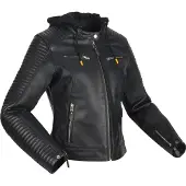 Segura Dorian 2 Damen Motorrad Lederjacke, schwarz, 40