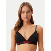 BOSS Triangel-BH "TRIANGLE SPORTY LOGO", Damen, Gr. XL, N-Gr, schwarz (schwarz 001), Jersey, Obermaterial: 93% Baumwolle, 7% Elasthan, Basic, BHs Triangel-BH, elastisch