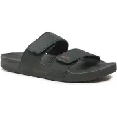 Quiksilver Sandale "Rivi Leather", Herren, Gr. 13(46), schwarz (schwarz 1), Obermaterial: Leder / Außensohle: Gummi., Schuhe Sandale