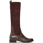 Caprice Damen under the knee Stiefel Braun Leder-Textil-Mix Größe: 6