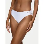 Triumph Slip "Amourette Tai", Damen, Gr. 46, weiß, Microfaser, Obermaterial: 83% Polyamid, 17% Elasthan, körpernah, Unterhosen Slip, Stretch-Spitze, Topseller