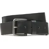BOSS Ledergürtel "Joris Sz40", Herren, Gr. 80, schwarz, Leder, unifarben, Gürtel Ledergürtel, mit Logo auf der Dornschließe