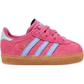 Adidas Sneaker ORIGINALS "GAZELLE COMFORT CLOSURE ELASTIC LACES KIDS", Jungen, Gr. 25, blau (shock pink, blau spark, halo blau), Leder, Synthetik, Schuhe Sneaker, für Kinder