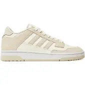 Adidas 1100000002199 SPORTSWEAR "RAPID COURT LOW", Damen, Gr. 44, weiß (orbit grau, cloud weiß, ftwr weiß), Leder, Synthetik, Schuhe 1100000002199