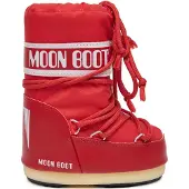 Moon boot ICON Stiefel für Damen und Herren, gefertigt aus Nylon, in der Farbe Rot