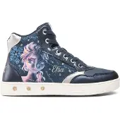 Geox Skylin Kinderschuhe Mädchen Schnürstiefel Blau Freizeit