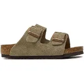 Birkenstock - Kid's Arizona Suede Leather - Sandalen Gr 28 - Narrow braun/beige