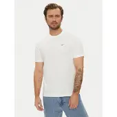 Marc O'Polo T-Shirt DENIM "T-Shirt T-Shirt, SSL, Logo Print, Reg F 1er Pack", Herren, Gr. L, weiß, Obermaterial: 100% Baumwolle CO., Shirts T-Shirt