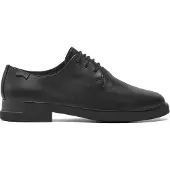 Camper für Damen. K200685-001 Lederschuhe Schwarzer Magnet (36), Flach, Schnürung, Lässig