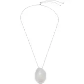 Calvin Klein Kette mit Anhänger "CK REFLECT", silber (edelstahlfarben), Halsketten, Damen, Edelstahl, L: 66 B: 1,3mm, Kette mit Anhänger, B:1,3mm