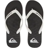 Quiksilver Sandale "Molokai Core", Herren, Gr. 13(46), schwarz (schwarz, rasta), Obermaterial: Synthetikmaterial / Außensohle: Moosgummi., Schuhe Sandale