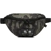 Alpha industries Gürteltasche "Rubber Print Waistbag", Damen, schwarz (schwarz camo), Obermaterial: 100% Polyester, Taschen Gürteltasche