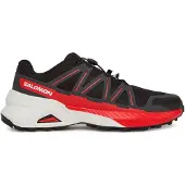 Salomon Trailrunningschuh "SPEEDCROSS PEAK", Herren, Gr. 44,5, schwarz (schwarz, asphalt, fiery rot), Synthetik, Textil, Schuhe Trailrunningschuh