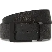 Calvin Klein Ledergürtel JEANS "CLASSIC 40MM", Herren, Gr. 110, schwarz (schwarz, schwarz), Rindsleder, unifarben, Gürtel Ledergürtel