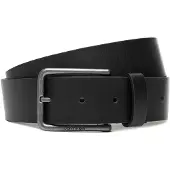 Calvin Klein Warmth Buckle Smooth Belt Black/antique Silver Größe: 100 | Gürtel Outlet | Herren | Grau