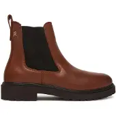 Tommy Hilfiger TH LEATHER CLEATED CHELS Brown
