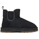 Emu Higgie Schaffell Slipper mit dicker Sohle und aztekischer Stickerei