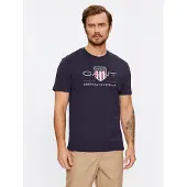 Gant Rundhals-Shirt blau