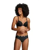 Puma Push-up-BH "WOMEN PUSHUP BRA 1P HANG", Damen, Gr. 75, Cup D, schwarz, Obermaterial: 84% Polyamid, 16% Elasthan, BHs Push-up-BH, mit gepolsterten Cups, mit Bügel