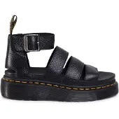 Dr. Martens Flache Sandalen CLARISSA II QUAD BLACK MILLED NAPPA damen