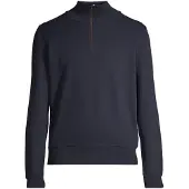 Gant für Herren. 2068028 Sacker Rib halber Reißverschluss navy Sweatshirt (3XL), Lässig, Baumwolle, Marine