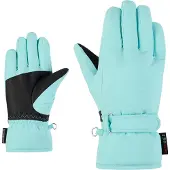 Ziener Skihandschuhe "LAMONIA-Z PR glove junior", Kinder, Gr. 3, blau (radiant lagoon), Polyester, Handschuhe Skihandschuhe