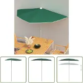 The Living Store Halb-Sonnenschirm mit Mast 180x90 cm Grün