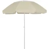 The Living Store Strandschirm Sandgelb 300 cm